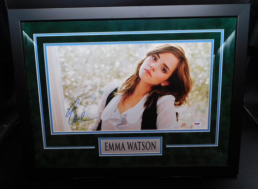 Emma Watson Signed Framed 11x17 Photo Harry Potter Hermione Granger PSA DNA COA