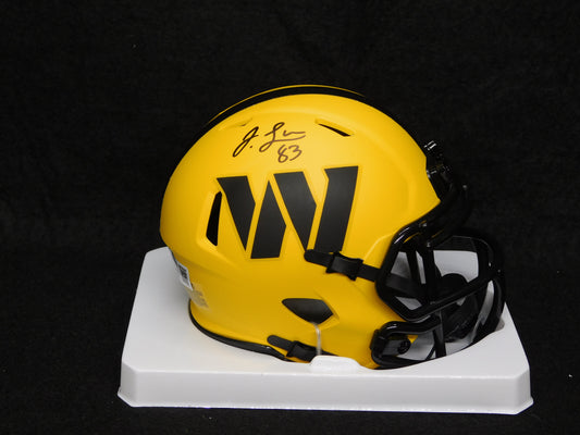 Jaylin Lane Signed Autographed Washington Commanders Rave Speed Mini Helmet BAS COA