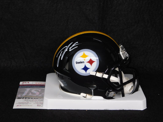 Joey Porter Jr Signed Autographed Pittsburgh Steelers Speed Mini Helmet JSA COA