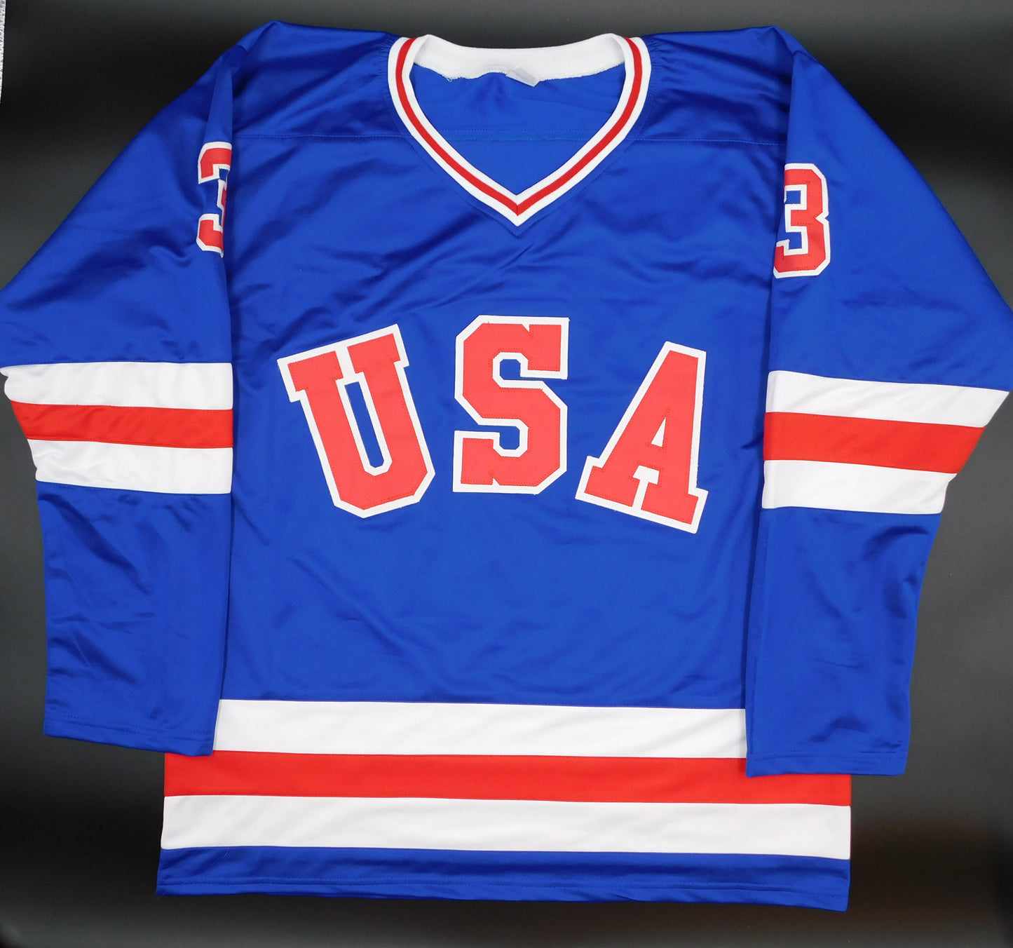 Ken Morrow Signed Autographed Team USA Hockey Jersey 1980 Gold Medal JSA COA