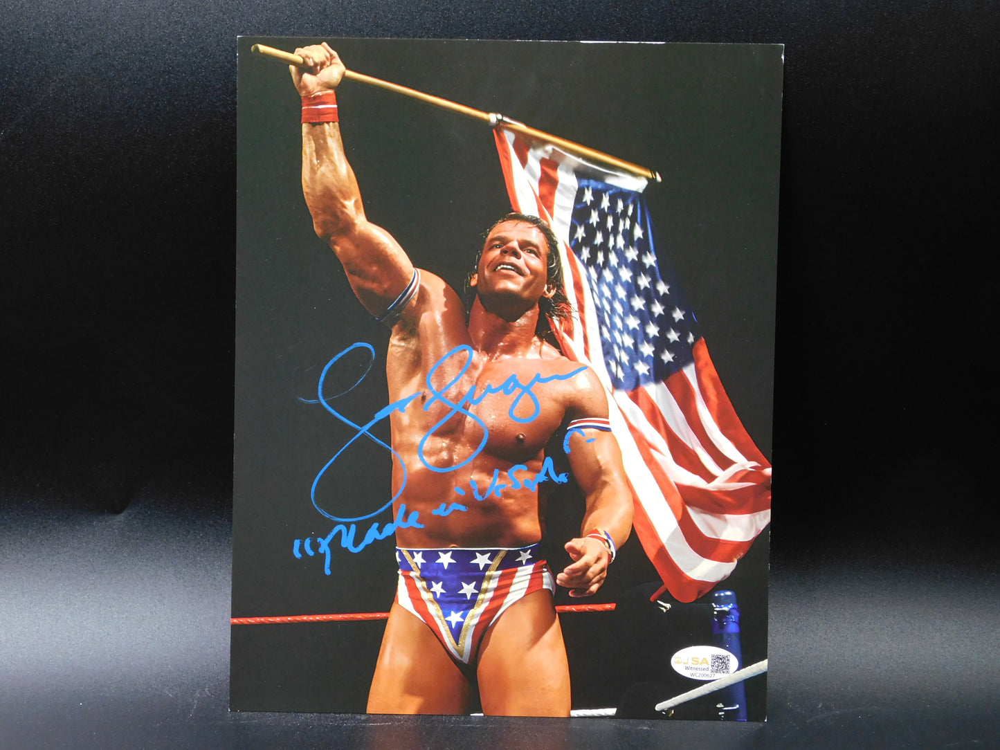 Lex Luger  Signed / Autographed Inscribed  8x10 Photo JSA COA WWE
