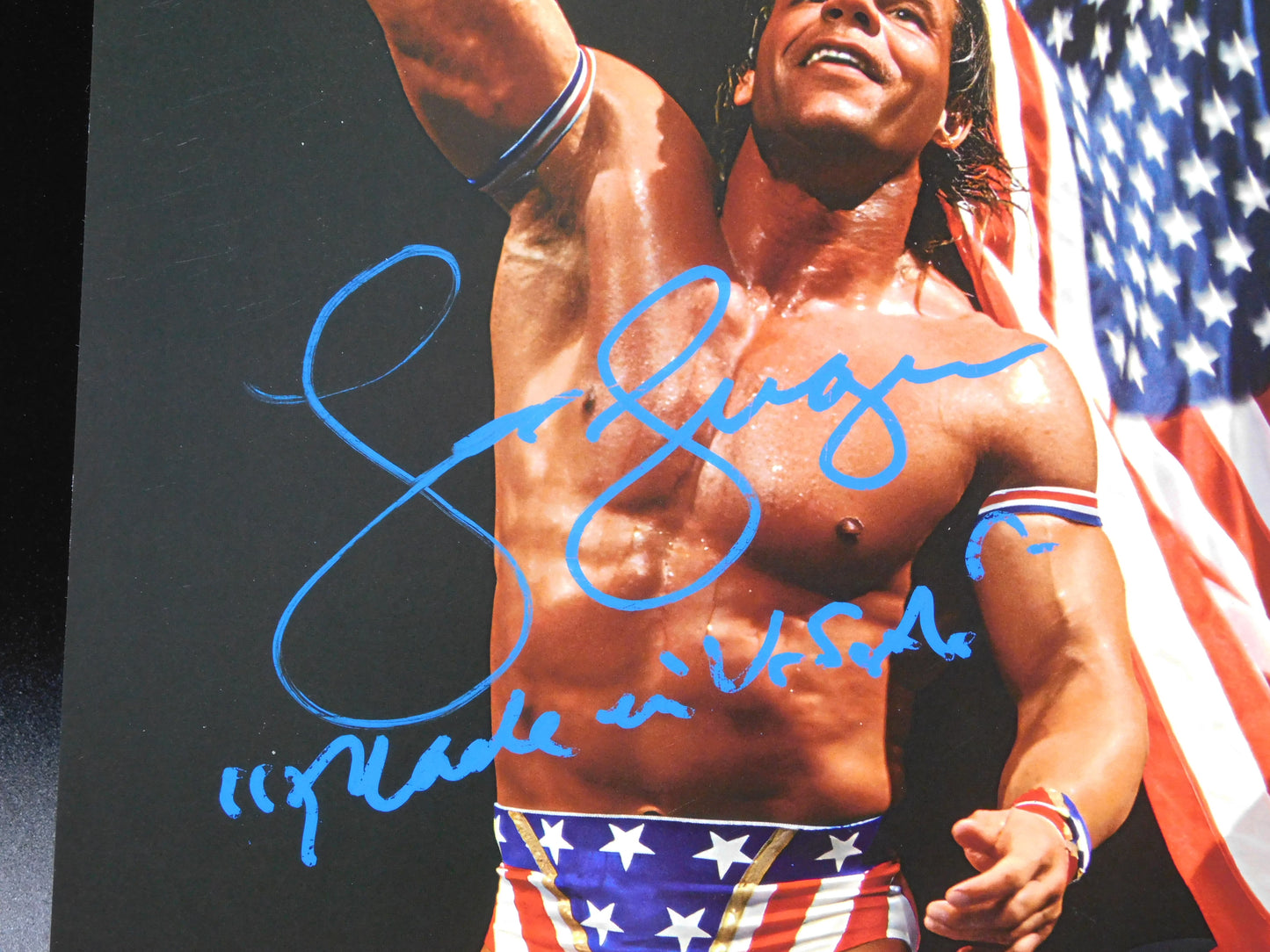 Lex Luger  Signed / Autographed Inscribed  8x10 Photo JSA COA WWE