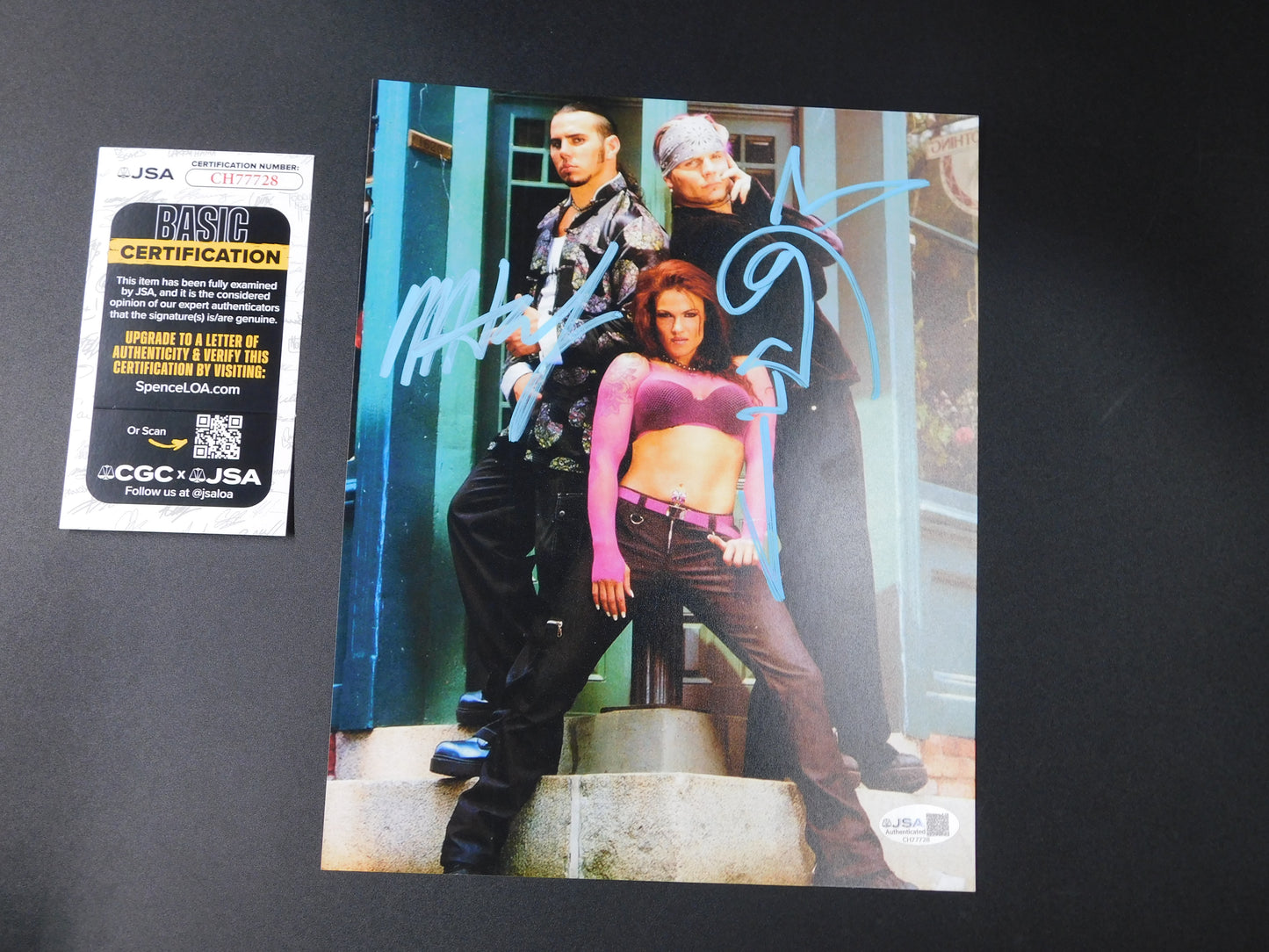 Jeff/Matt Hardy Signed / Autographed 8x10 Photo JSA COA WWE