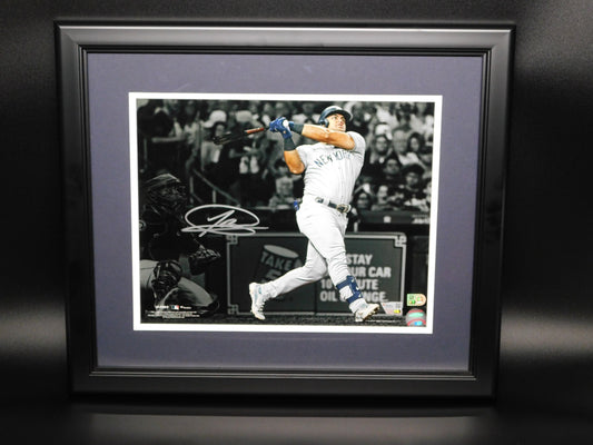 Jasson Dominguez Signed Framed 11x14 Photo New York Yankees NYY Fanatics COA