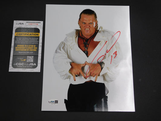 Gangrel / Autographed 8x10 Photo JSA COA WWE