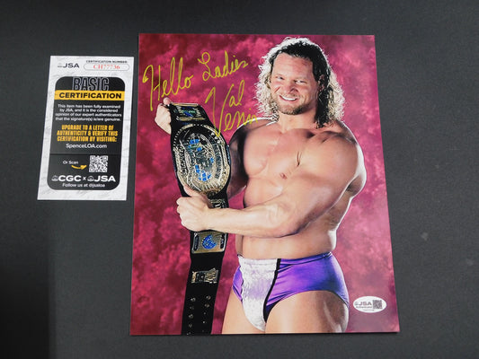 Val Venis  / Autographed Inscribed 8x10 Photo JSA COA WWE