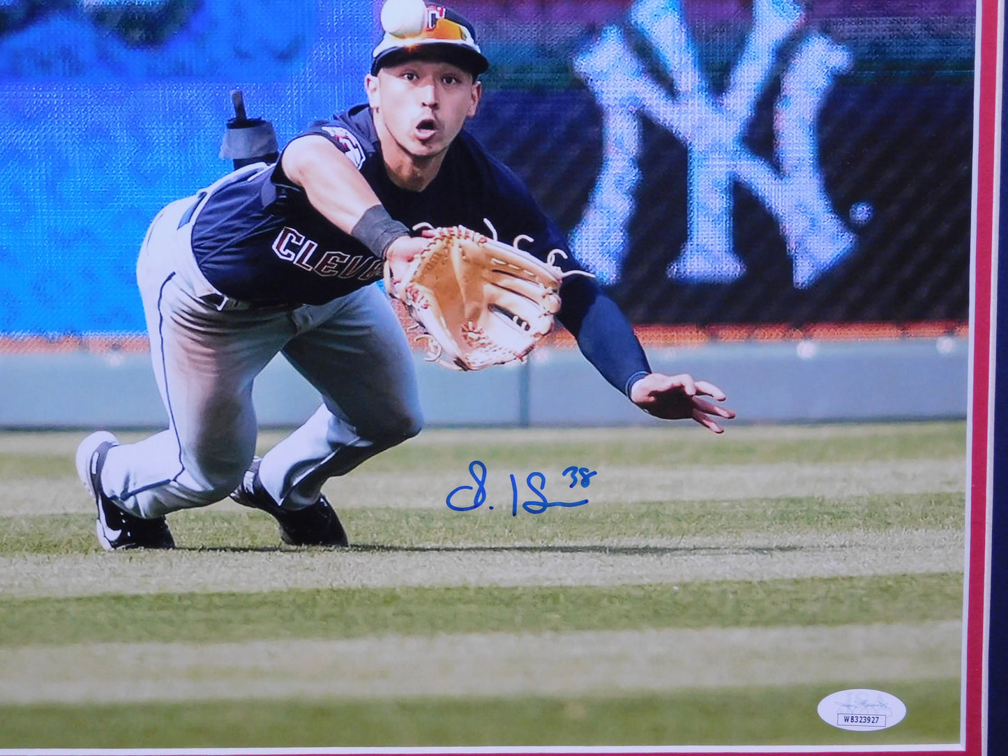 Steven Kwan Signed Autographed Framed 11x14 Photo Cleveland Guardians MLB JSA COA