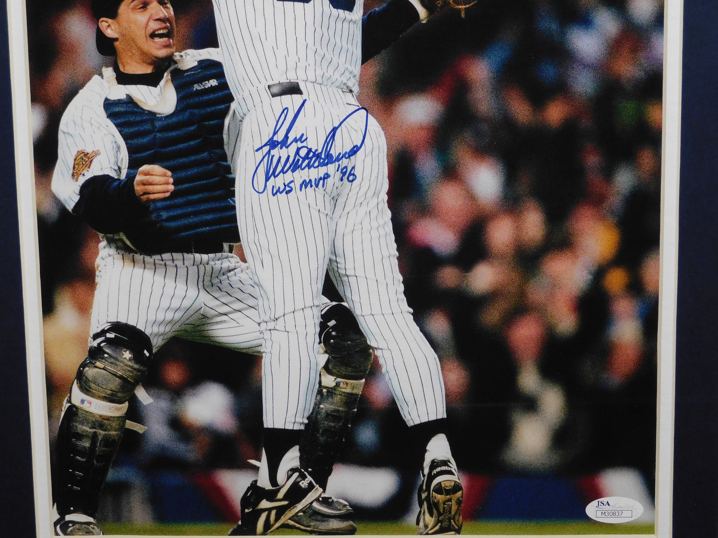 John Wetteland Signed Framed 11x14 Photo New York Yankees NYY MLB WSMVP JSA COA