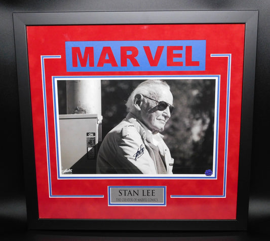 Stan Lee Signed Autographed Framed 11x17 Photo Marvel Comics Spider Man Hulk COA