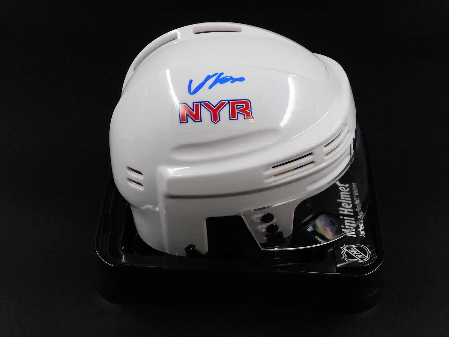 Adam Fox Signed Autographed New York Rangers White Mini Helmet NYR Fanatics COA