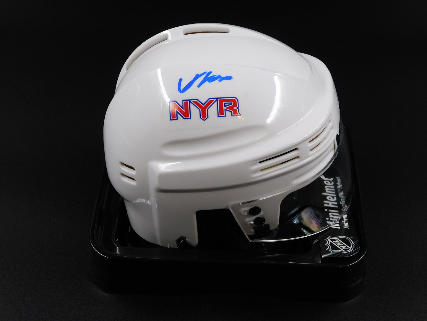 Adam Fox Signed Autographed New York Rangers White Mini Helmet NYR Fanatics COA