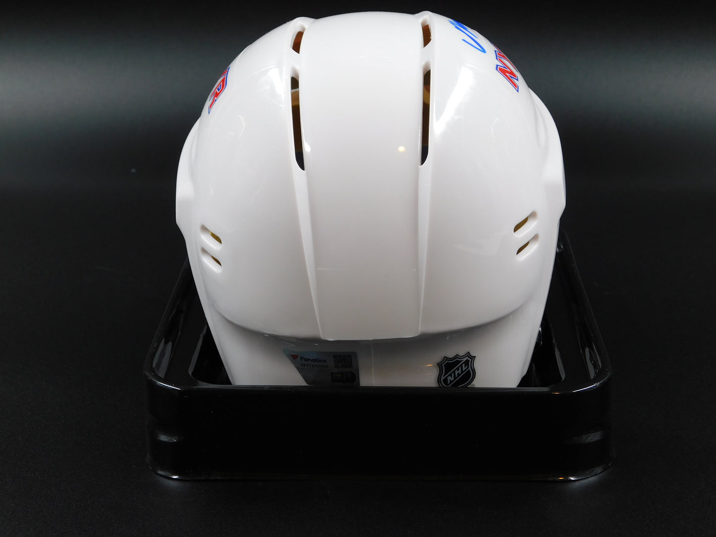 Adam Fox Signed Autographed New York Rangers White Mini Helmet NYR Fanatics COA