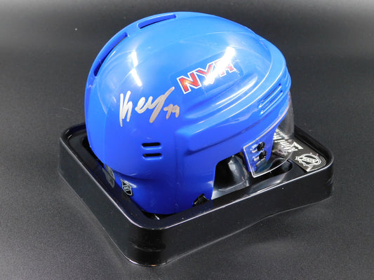 K'Andre Miller Signed Autographed New York Rangers Blue Mini Helmet NYR Fanatics COA