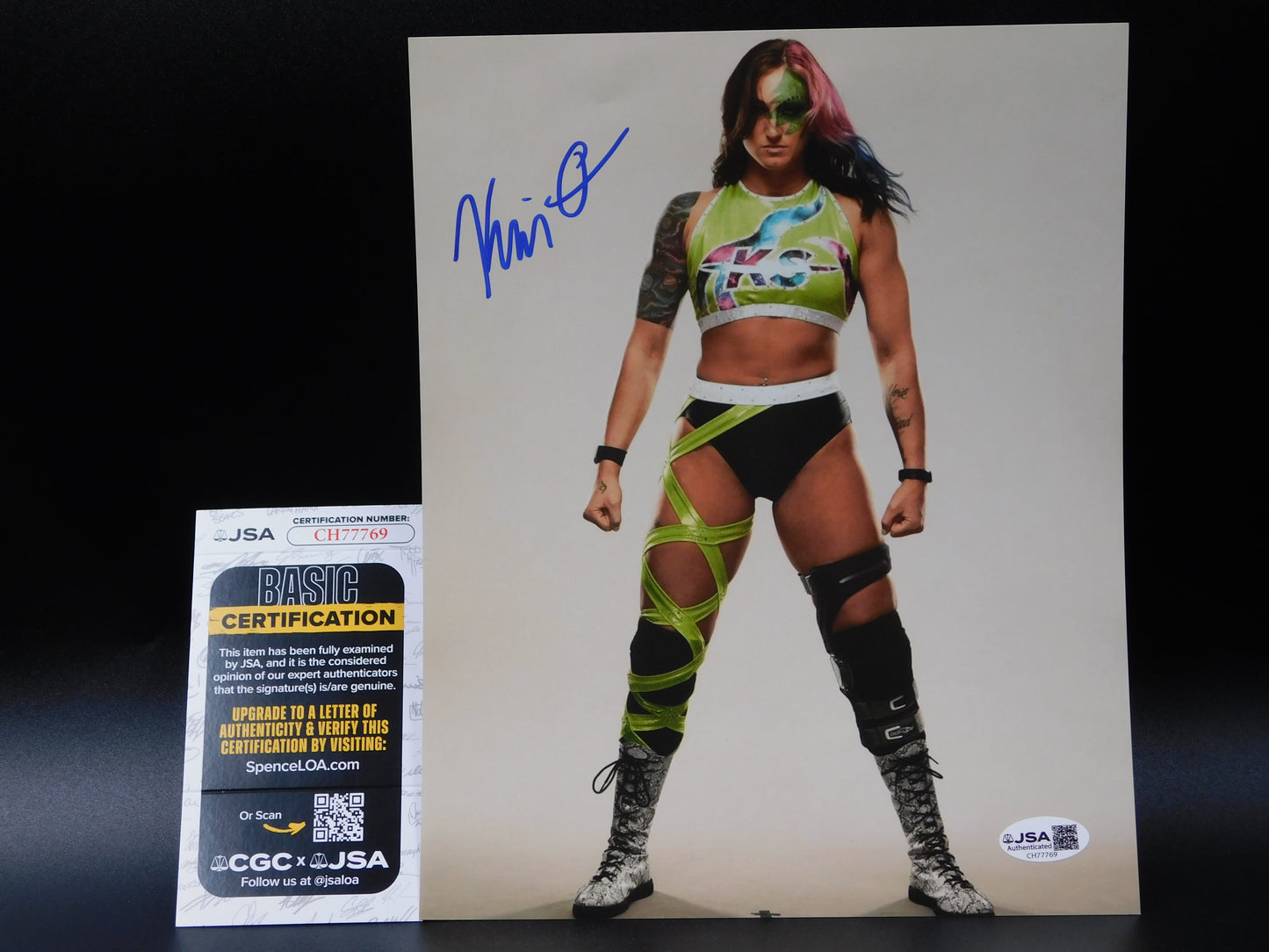Kris Statlander / Autographed 8x10 Photo JSA COA WWE