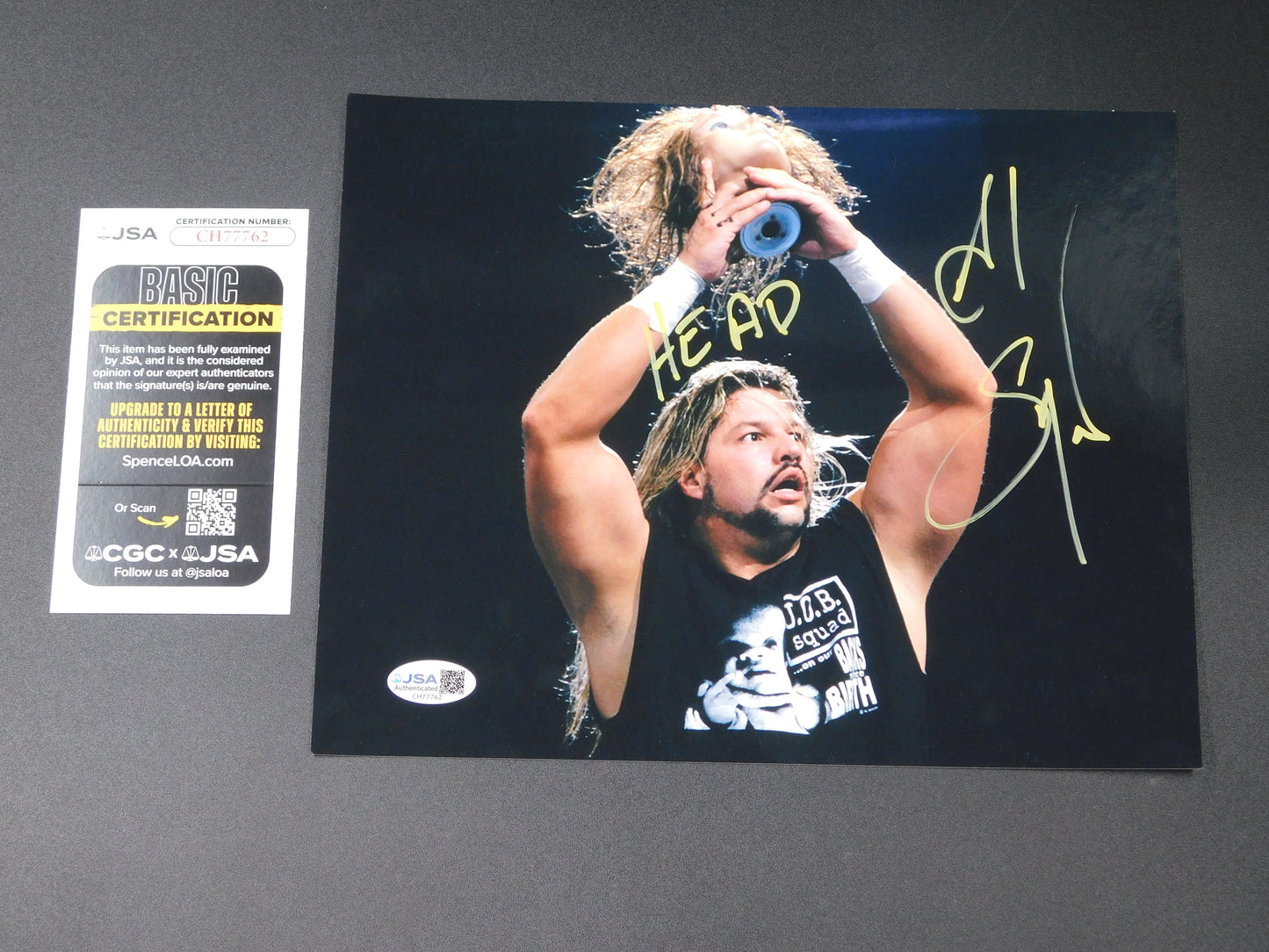 Al Snow / Autographed 8x10 Photo JSA COA WWE