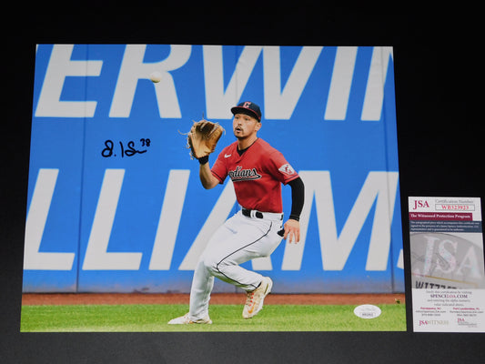 STEVEN KWAN Signed / Autographed 11x14 Fielding Photo JSA COA Cleveland Guardians