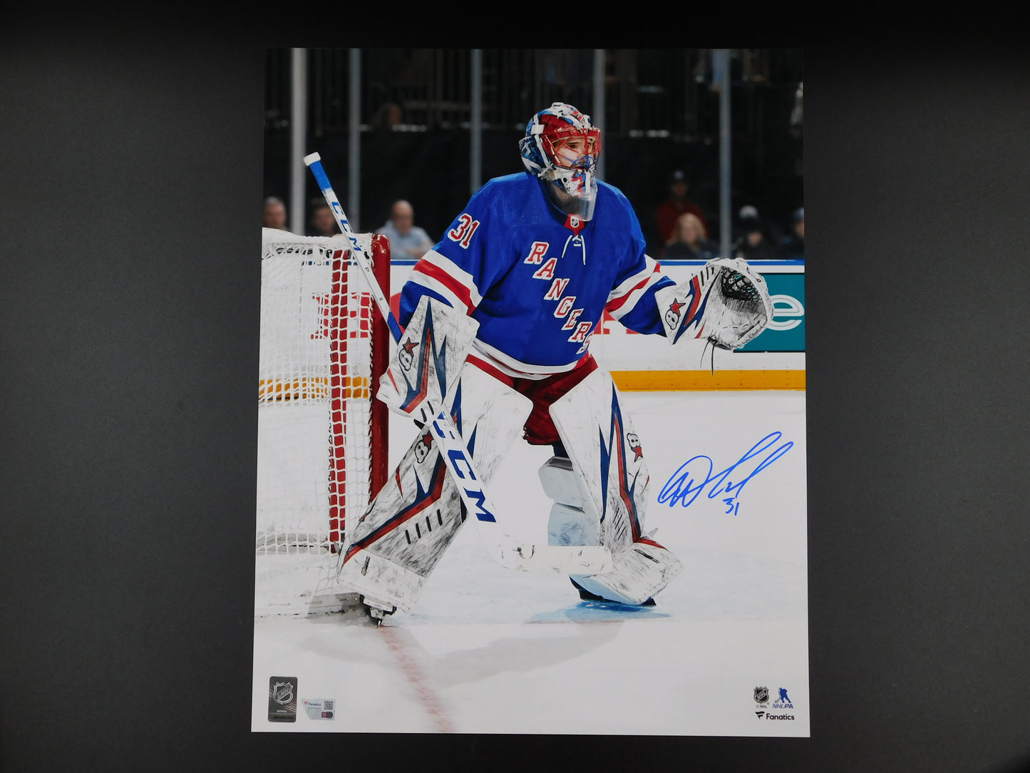 Igor Shesterkin Signed Autographed 16x20 Photo Vertical New York Rangers NYR Fanatics COA