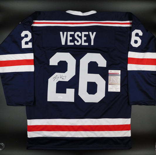 Jimmy Vesey Signed Autographed 2024 New York Rangers Jersey NYR JSA COA