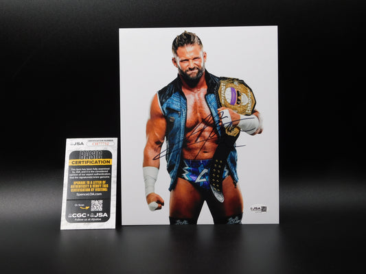 Matt Cardona (Zack Ryder) / Autographed 8x10 Photo JSA COA WWE