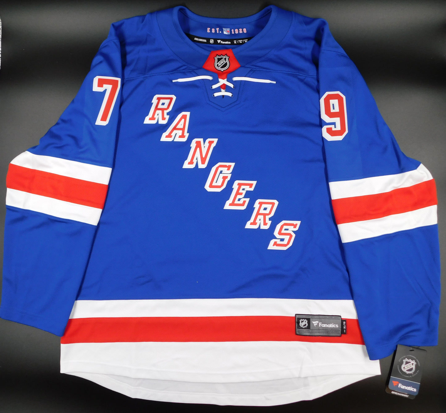 K'Andre Miller Signed Autographed Authentic New York Rangers Jersey NYR Fanatics