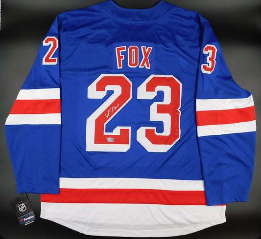 Adam Fox Signed Autographed Authentic New York Rangers Jersey NYR Fanatics