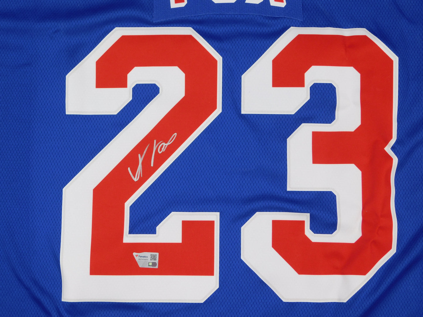 Adam Fox Signed Autographed Authentic New York Rangers Jersey NYR Fanatics