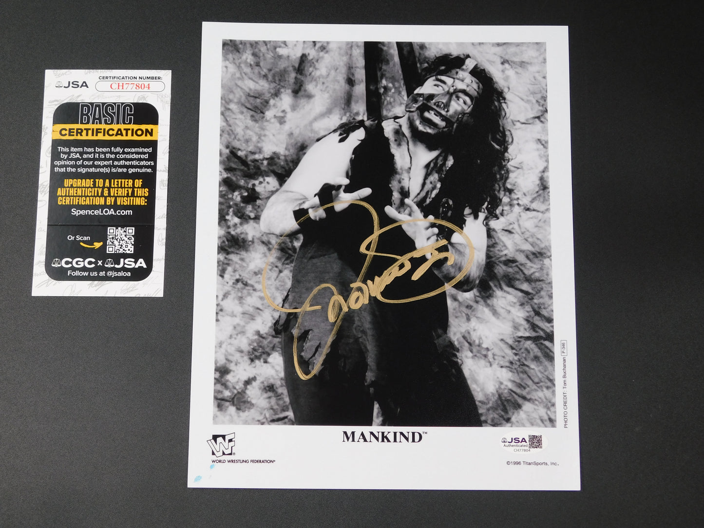 Mick Foley / Autographed 8x10 Photo JSA COA WWE WWF