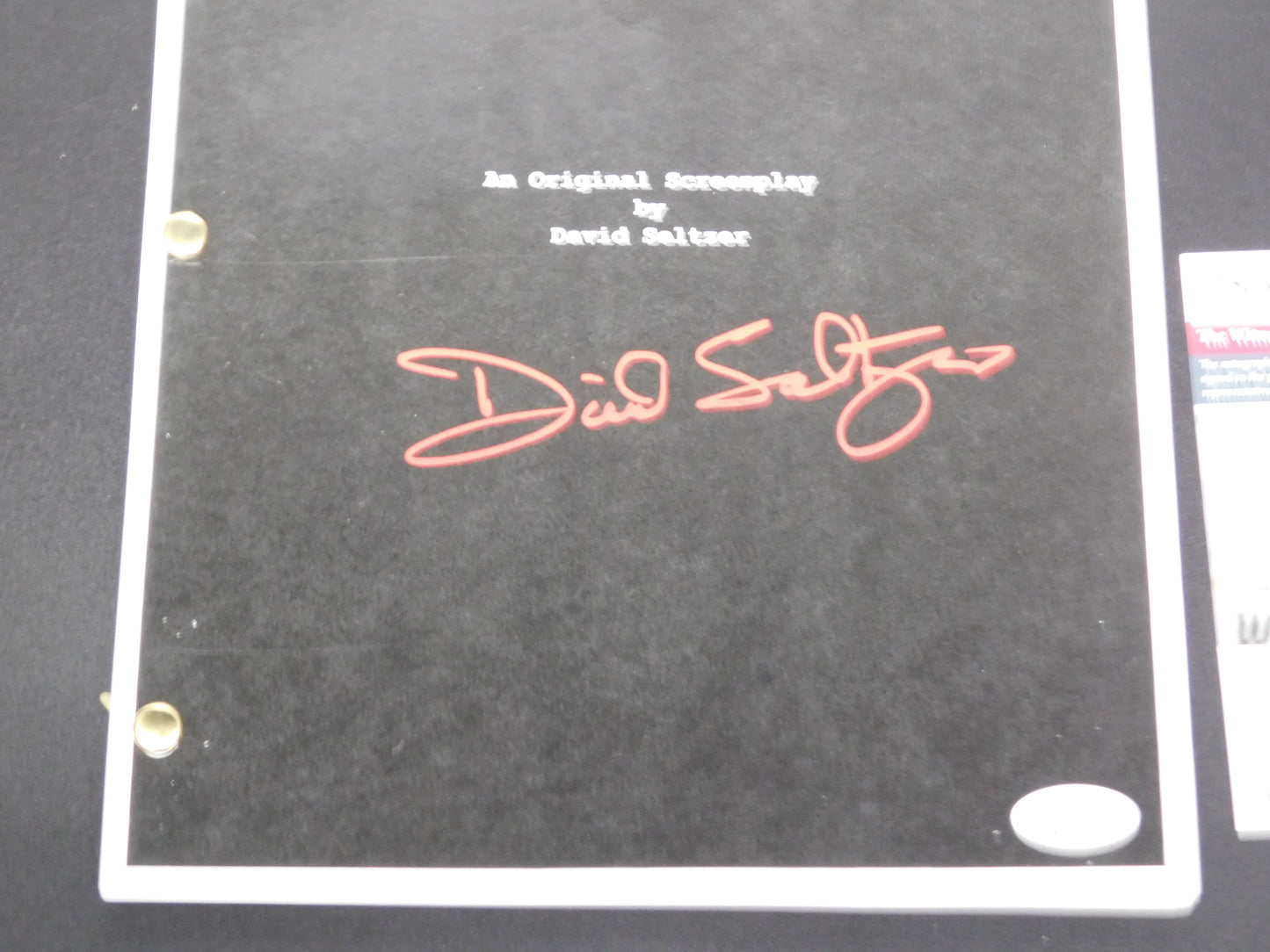 David Seltzer Signed / Autographed The Omen Full Script JSA COA Author