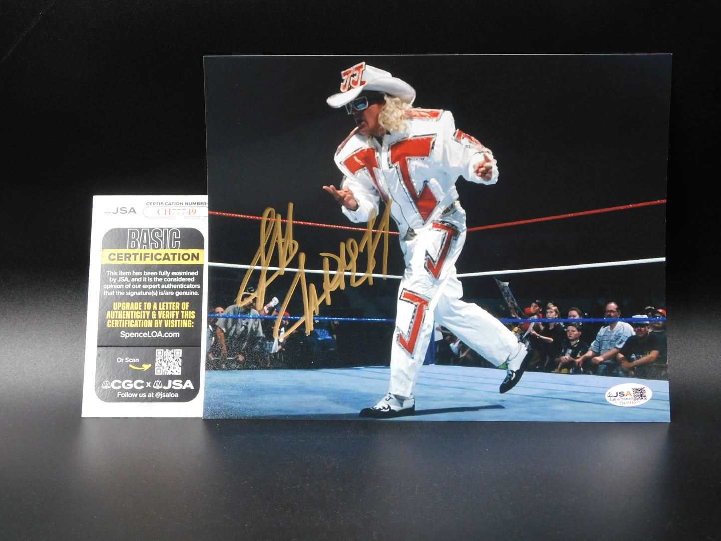 Jeff Jarrett / Autographed 8x10 Photo JSA COA WWE