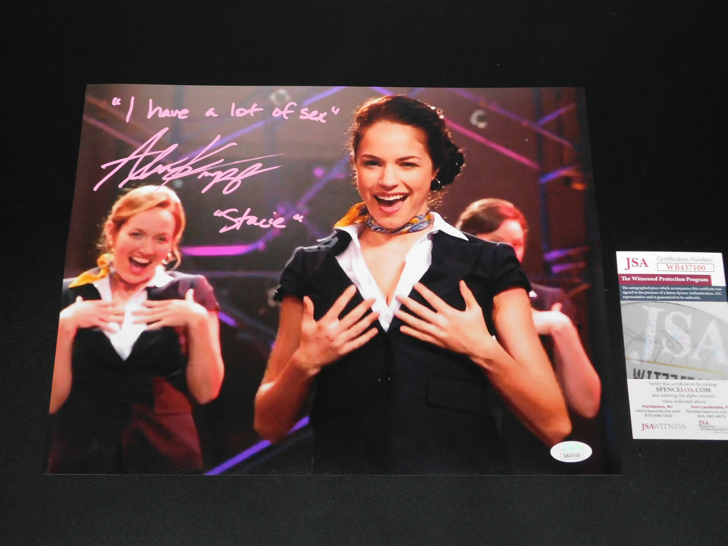 Alexis Knapp Signed / Autographed Stacie Pitch Perfect 11x14 Photo Inscribed JSA COA (A)