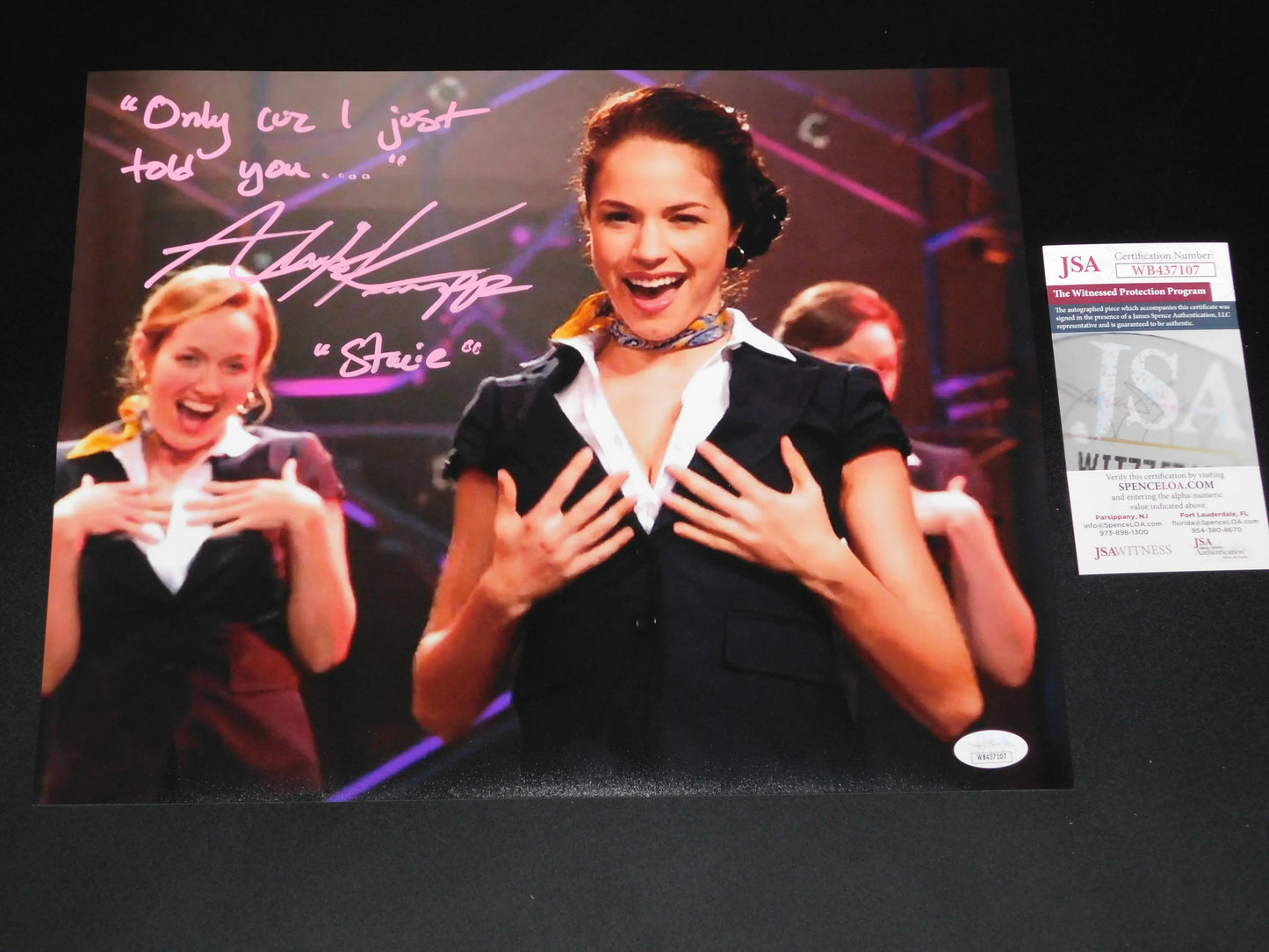 Alexis Knapp Signed / Autographed Stacie Pitch Perfect 11x14 Photo Inscribed JSA COA (D)