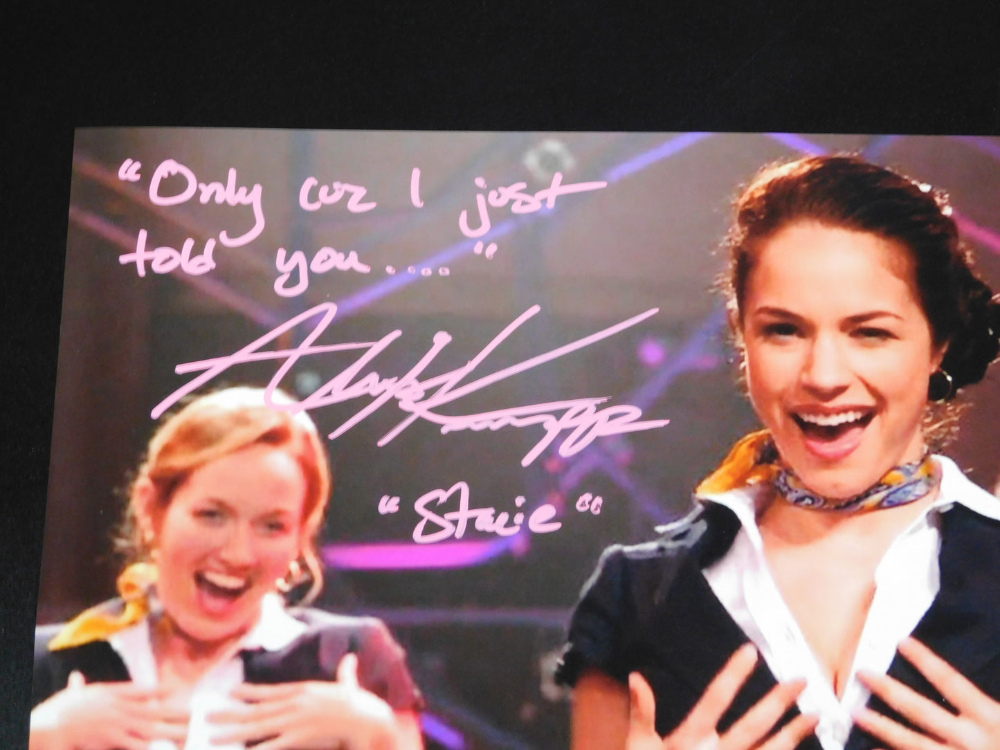 Alexis Knapp Signed / Autographed Stacie Pitch Perfect 11x14 Photo Inscribed JSA COA (D)