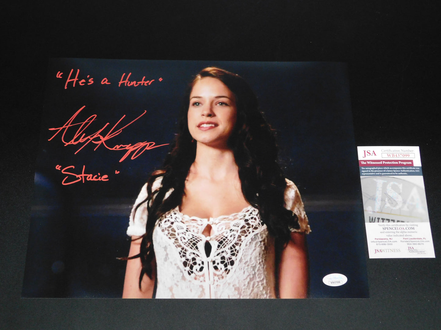 Alexis Knapp Signed / Autographed Stacie Pitch Perfect 11x14 Audition Photo Inscribed JSA COA (A)