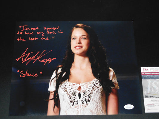 Alexis Knapp Signed / Autographed Stacie Pitch Perfect 11x14 Audition Photo Inscribed JSA COA (B)