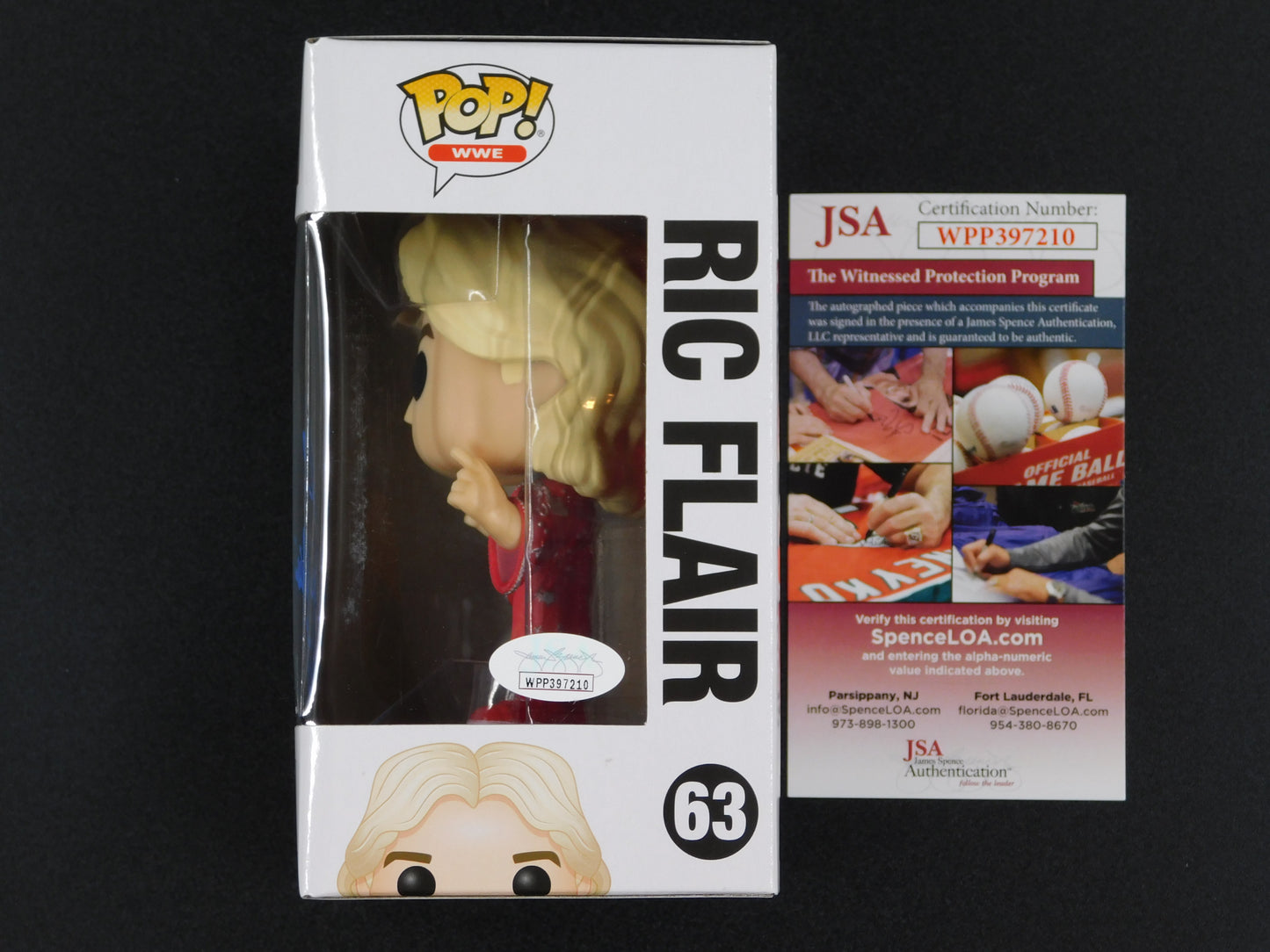 Ric Flair Signed Autographed Vinyl Funko Pop! 63 WWE WWF Wrestling JSA COA