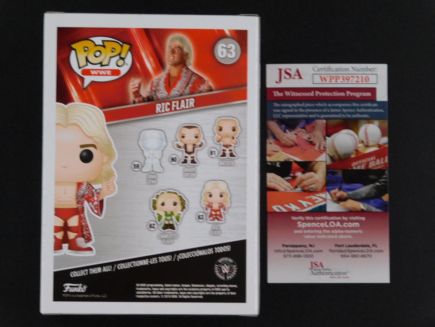 Ric Flair Signed Autographed Vinyl Funko Pop! 63 WWE WWF Wrestling JSA COA