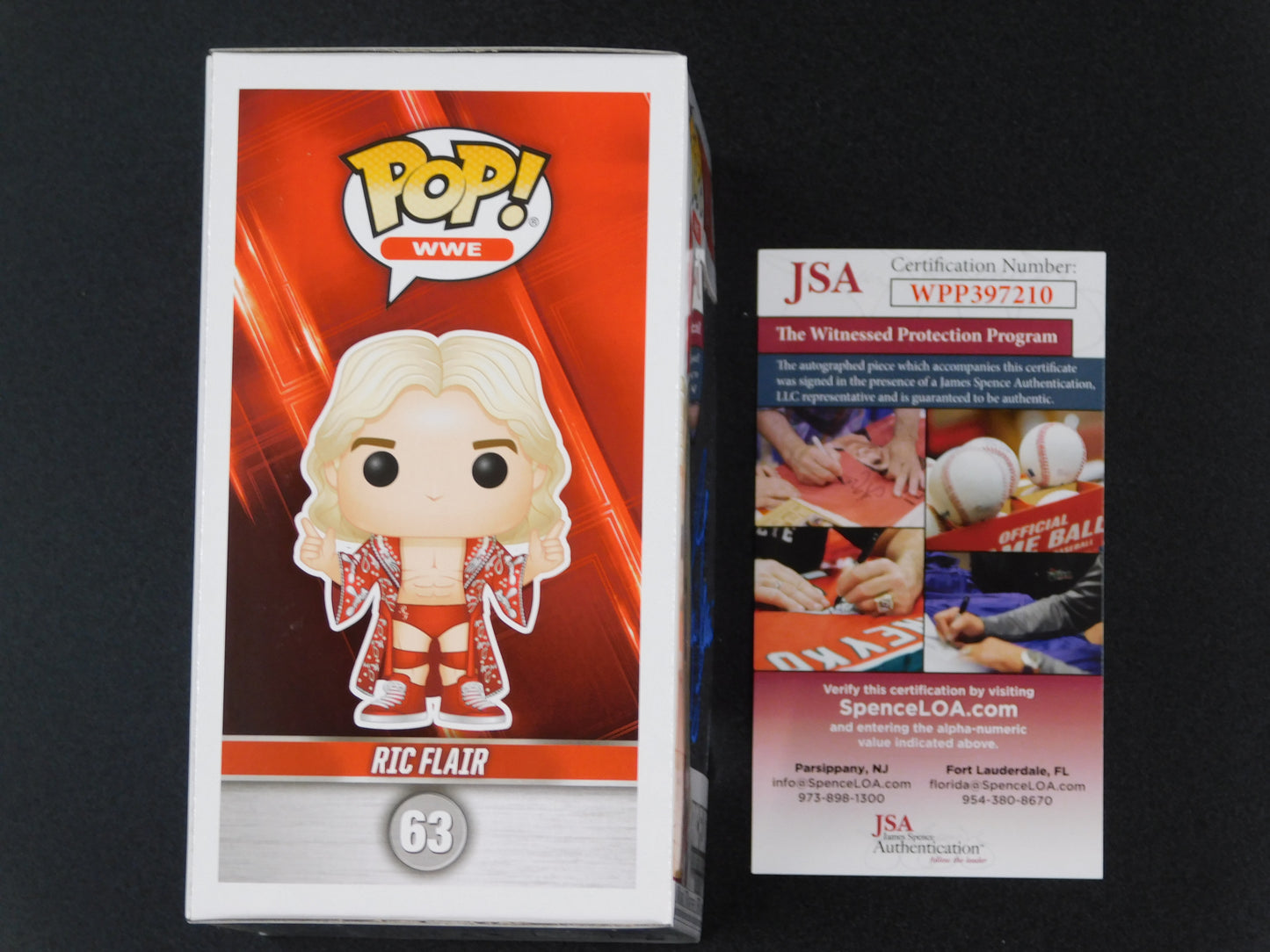 Ric Flair Signed Autographed Vinyl Funko Pop! 63 WWE WWF Wrestling JSA COA