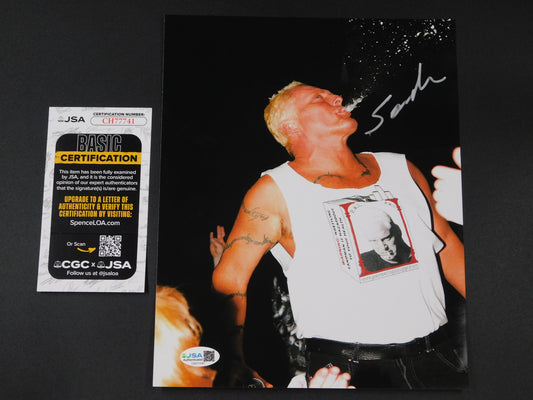 Sandman / Autographed 8x10 Photo JSA COA WWE