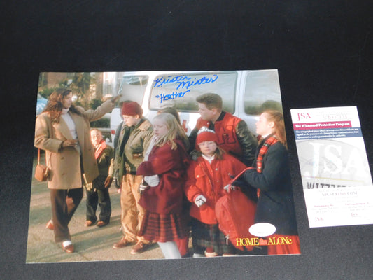 Kristin Minter Signed / Autographed Heather McCallister Home Alone 8x10 Photo JSA COA