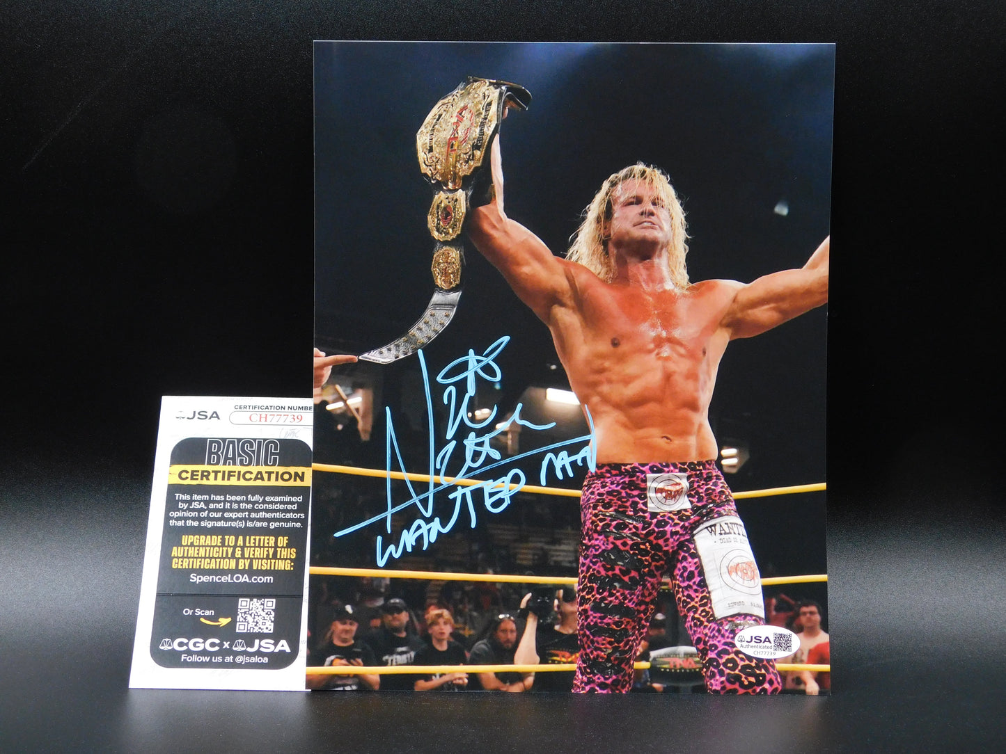 Dolph Ziggler / Autographed 8x10 Photo JSA COA WWE