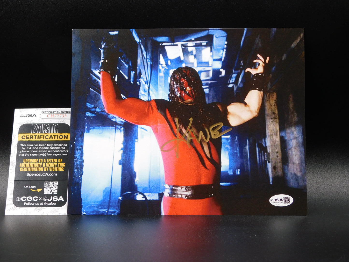 Kane / Autographed 8x10 Photo JSA COA WWE