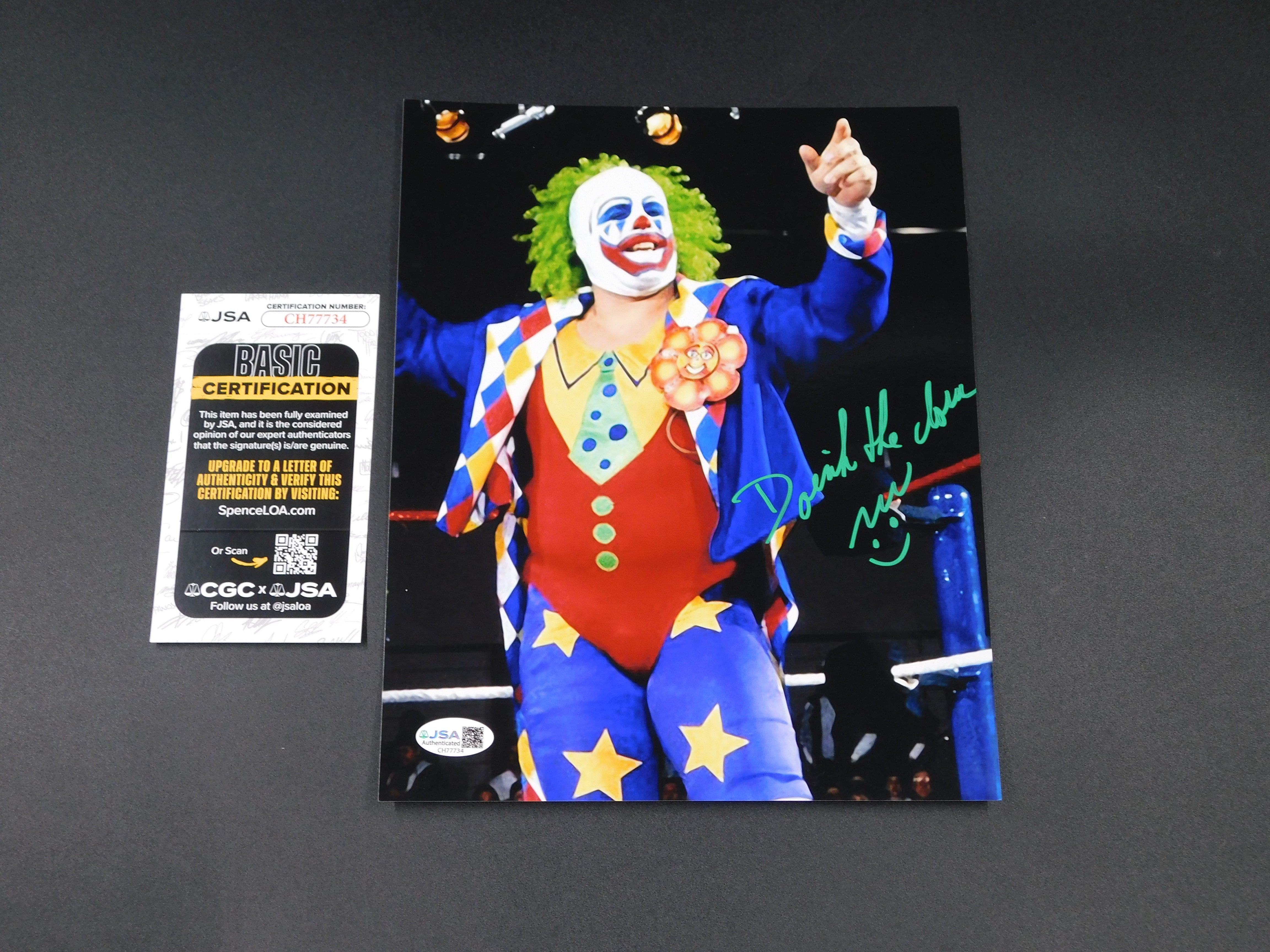 Doink the Clown / Autographed 8x10 Photo JSA COA WWE – Boone ...