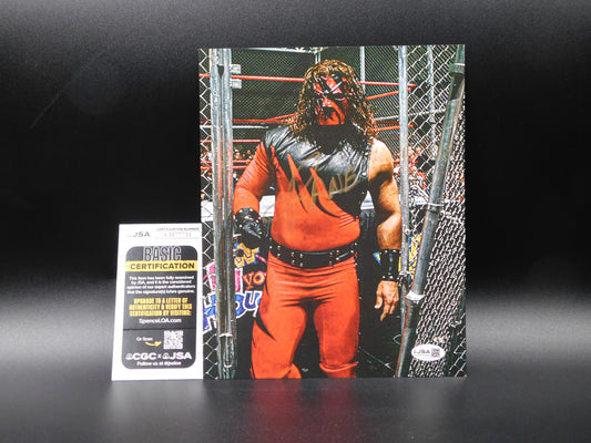 Kane / Autographed 8x10 Photo JSA COA WWE