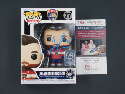 Jonathan Huberdeau Signed Autographed Vinyl Funko Pop! 77 Florida Panthers JSA COA