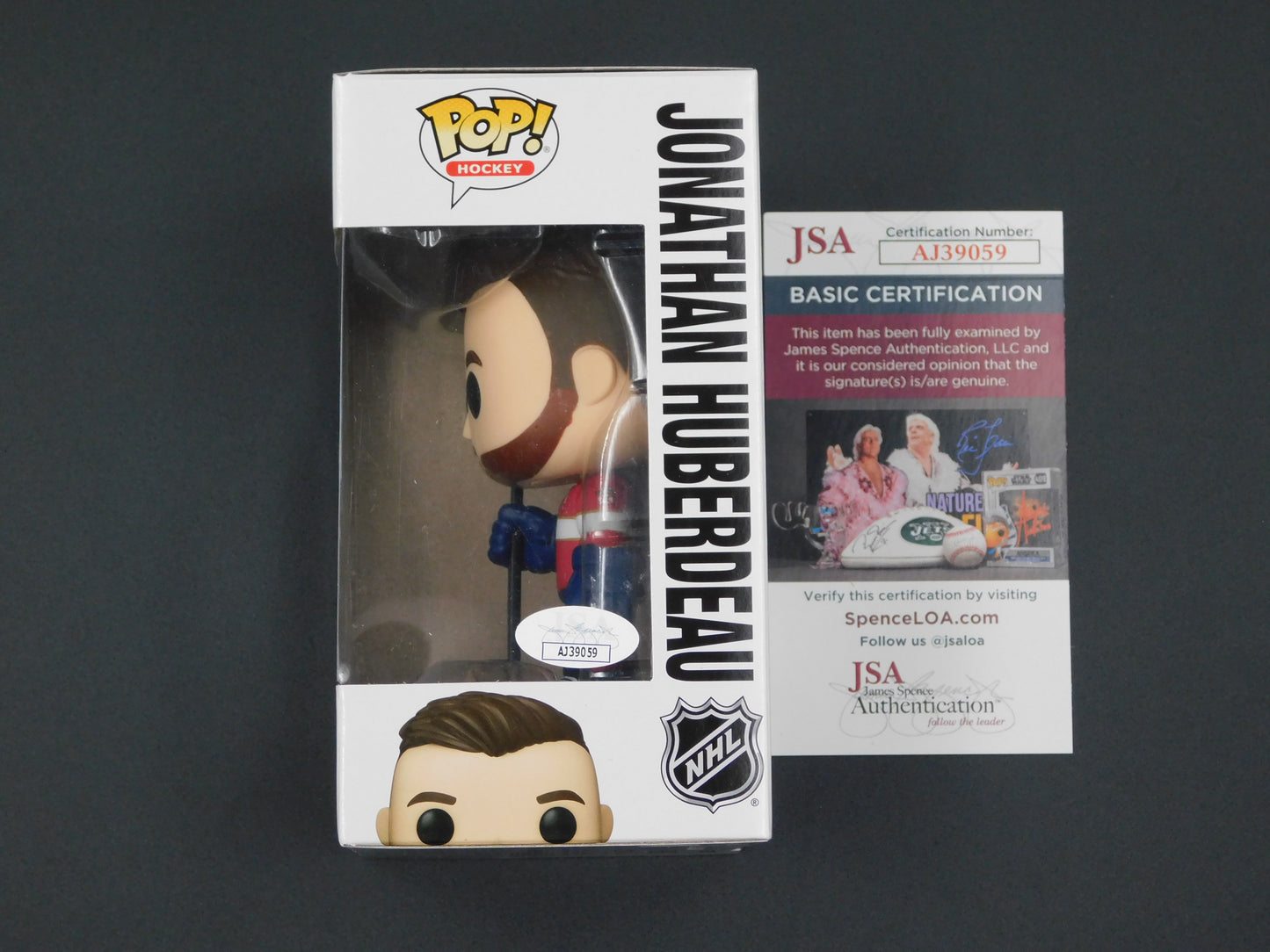 Jonathan Huberdeau Signed Autographed Vinyl Funko Pop! 77 Florida Panthers JSA COA