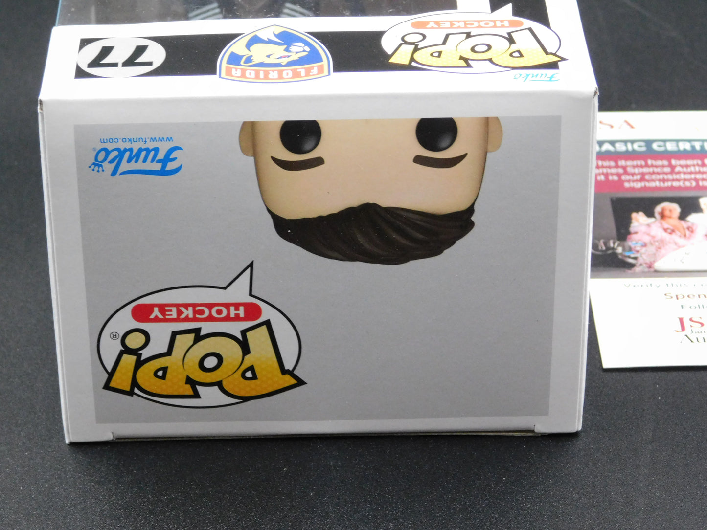 Jonathan Huberdeau Signed Autographed Vinyl Funko Pop! 77 Florida Panthers JSA COA