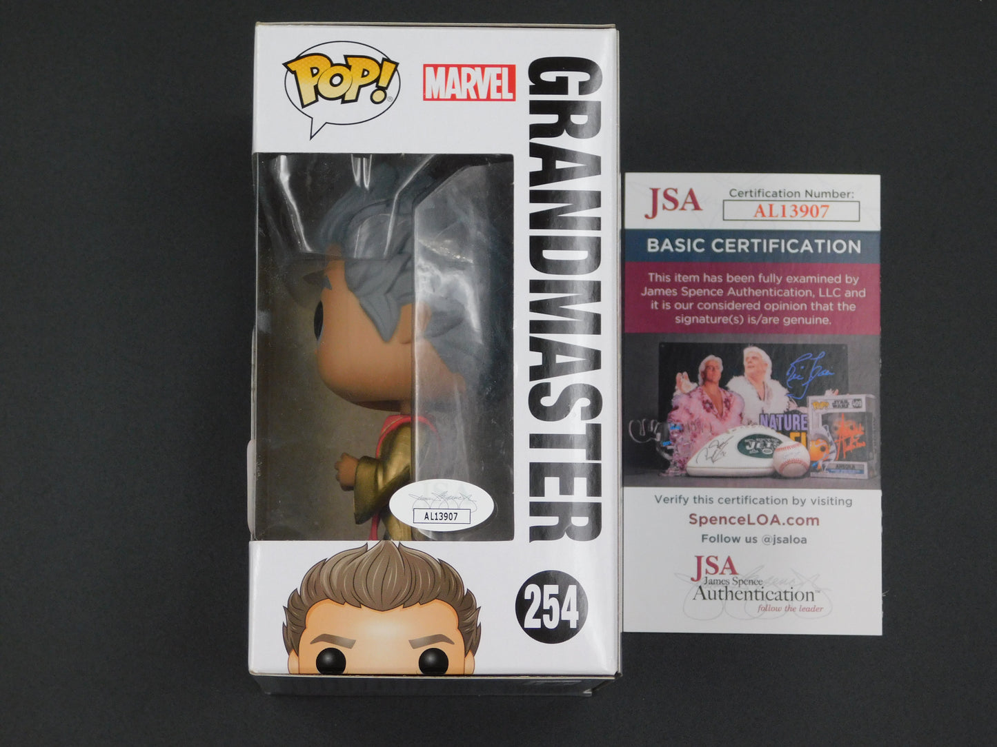 Jeff Goldblum Signed Autographed Vinyl Funko Pop! 254 Grandmaster Thor Ragnarok JSA COA