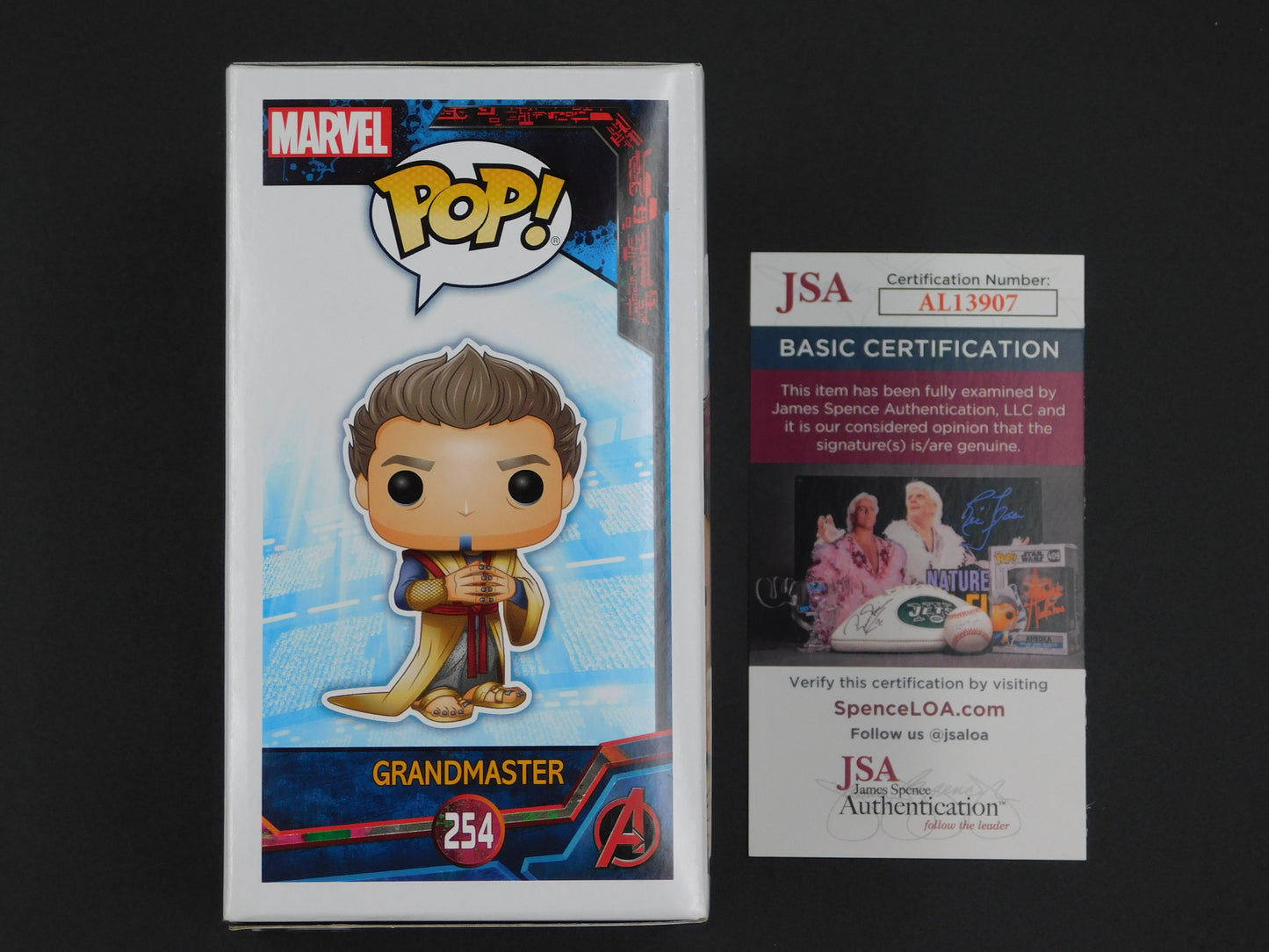 Jeff Goldblum Signed Autographed Vinyl Funko Pop! 254 Grandmaster Thor Ragnarok JSA COA