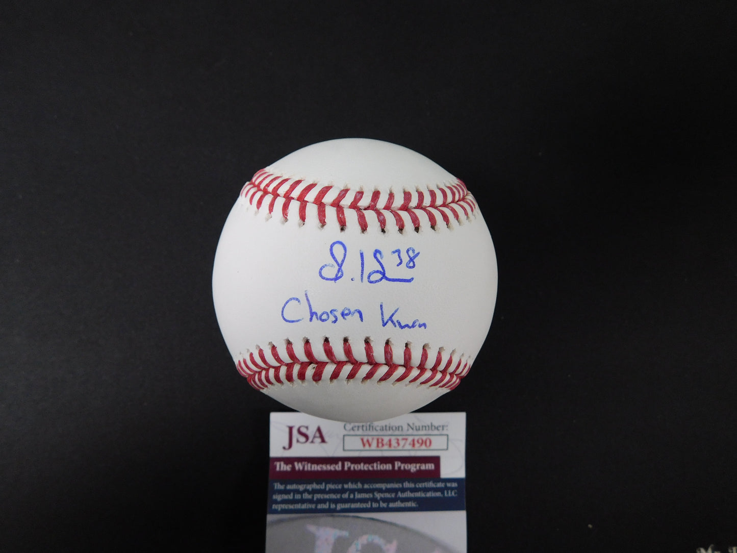 Steven Kwan Signed Official Major League Baseball Inscribed JSA COA Guardians Star Chosen Kwan