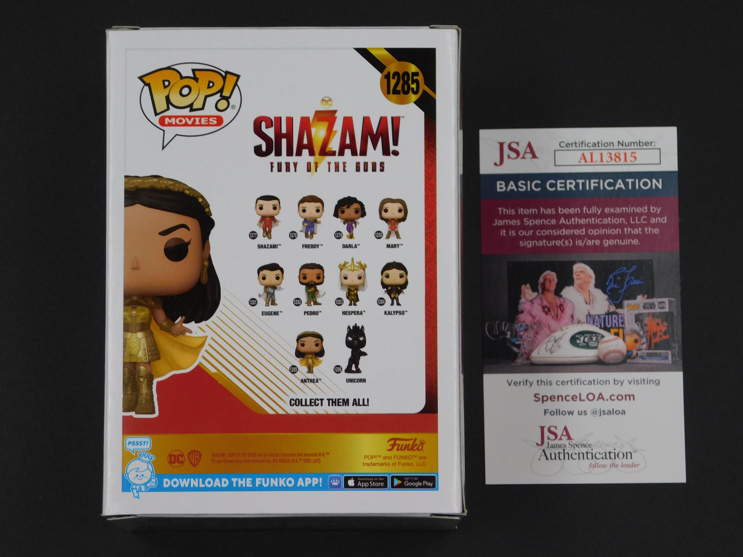 Rachel Zegler Signed Autographed Vinyl Funko Pop! 1285 Anthea Shazam Fury of The Gods JSA COA